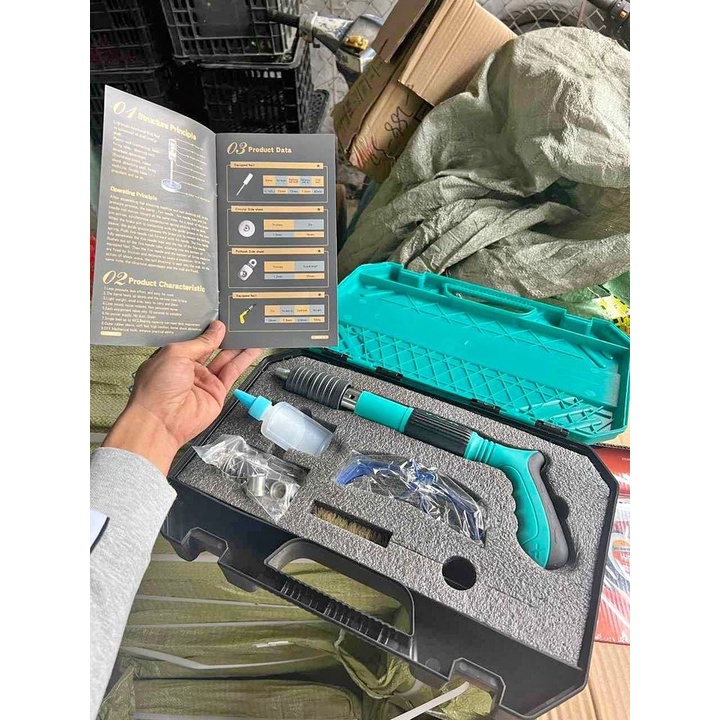 Súng Bắn Đinh, Máy Bắn Đinh Hạt Nổ Mẫu mới 2022 Bắn Đinh Bê Tông ( Tặng Kèm 50 Đinh ) kimkhiducnguyen