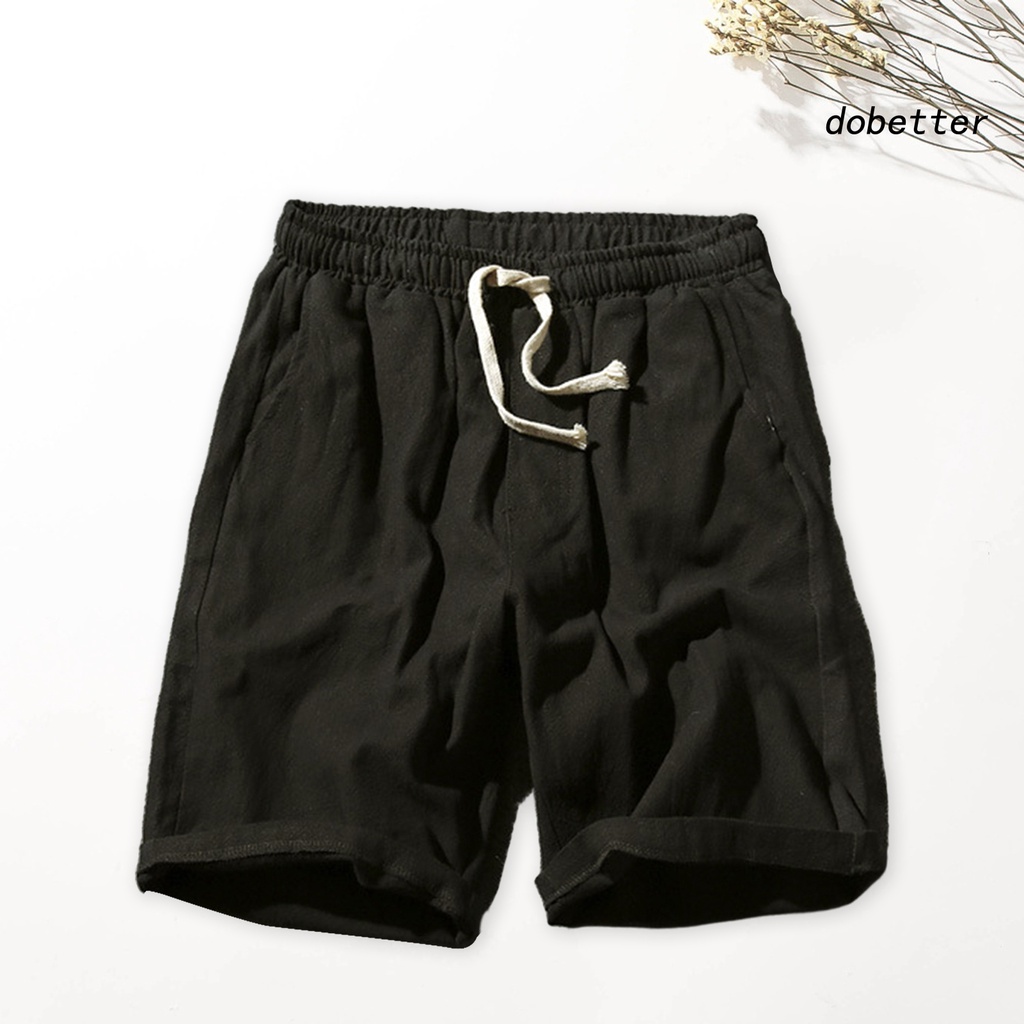 Quần Short Lưng Thun Ống Rộng Màu Trơn Có Túi Thời Trang Mùa Hè