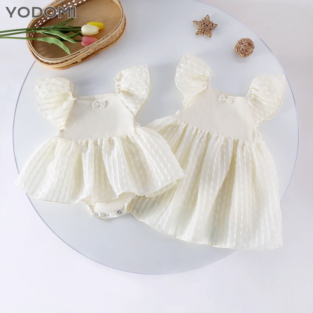 Áo Liền Quần Tay Dài Thời Trang Dành Cho Bé Gái Sơ Sinh 2735