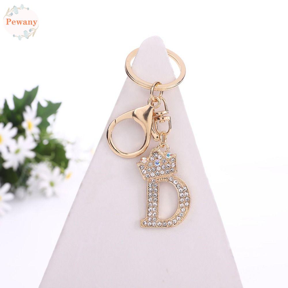 1 Móc Khóa Hình 26 Chữ Cái Đính Kim Tuyến Lấp Lánh Charms|Vòng Treo Chìa Khóa Hình 26 Chữ Cái 26 Chữ Số Trang Trí