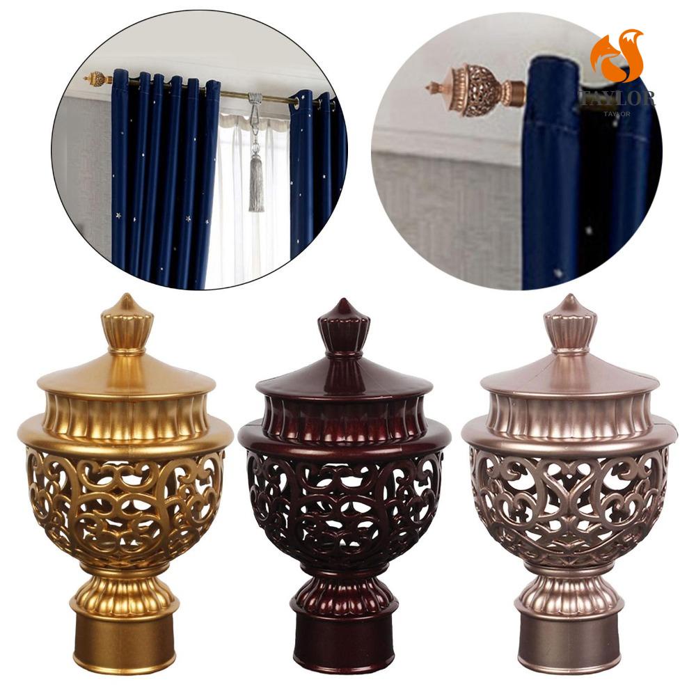 Set 2 Đầu Bọc Thanh Treo Rèm Cửa TAYLOR1 Thiết Kế Đục Lỗ Siêu Bền Tiện Dụng