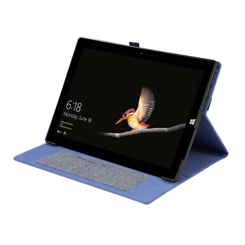 Bao Da Máy Tính Bảng Vải Jean Nắp Lật Mềm Chống Sốc Có Giá Đỡ Cho Microsoft Surface Pro 4 5 6 7 8 9 SurfacePro9 Pro8 Pro7 Pro6 Pro5