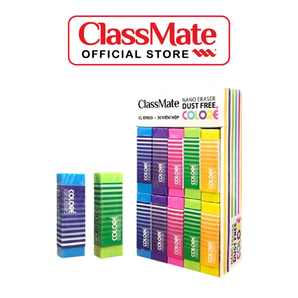 Gôm Tẩy Nano Premium Color CLASSMATE Giúp Làm Sạch Các Vết Chì Đen,Tiện Dụng,  An Toàn Cho Bé CL-ER807