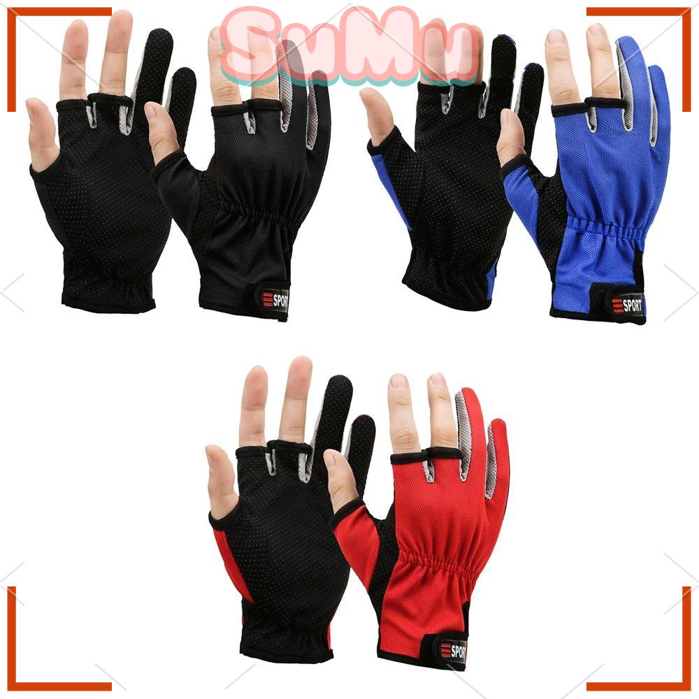 1 Đôi Găng Tay Chống Nắng Có Thể Chạm Màn Hình Cảm Ứng Cho Hoạt Động Thể Thao Ngoài Trời