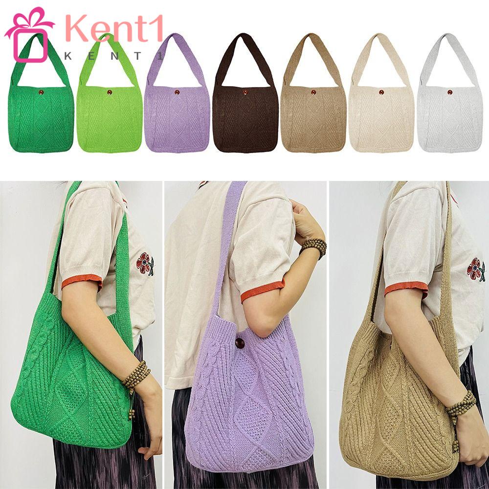 1 Túi Xách Nữ Đan Len Thời Trang Hàn