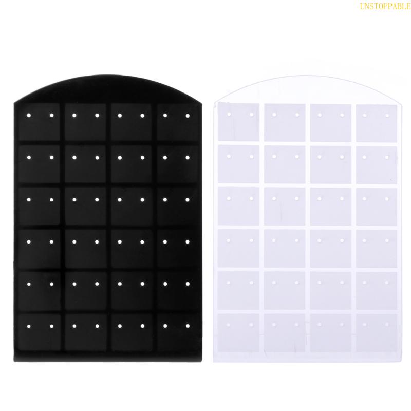 Giá Đỡ Trưng Bày Bông Tai Bằng Nhựa Hình Chữ Nhật 48 Hol