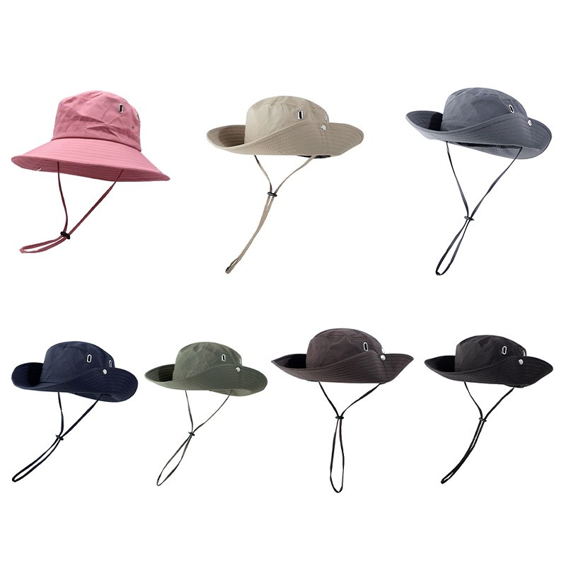 Mũ Cao Bồi Chống Nắng Mũ Bucket Thoáng Khí Điều Chỉnh Được Phong Cách Cao Bồi Phương Tây Cho Nữ