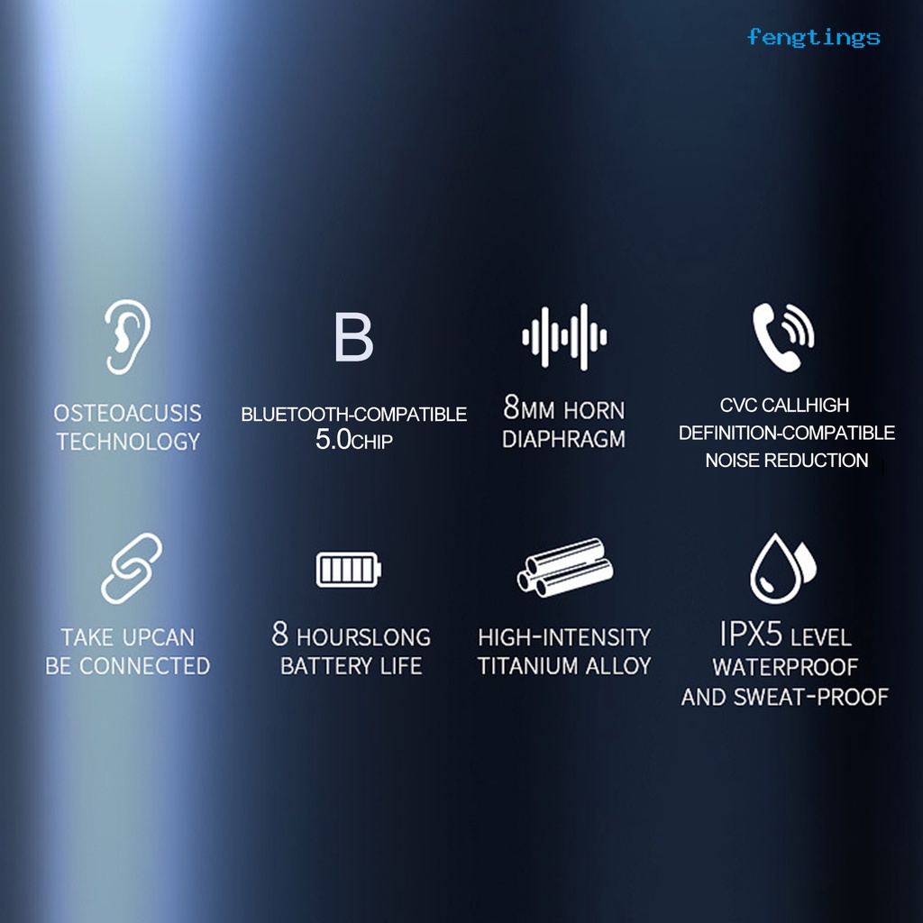 1 Bộ Tai nghe không dây 5.0 150mAh Âm Thanh Sống Động Chất Lượng Cao