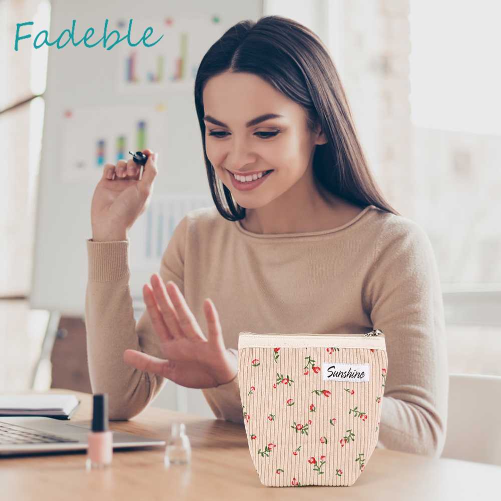 Túi Nhung Đựng Cọ Trang Điểm Gọn Nhẹ Cho Nữ
