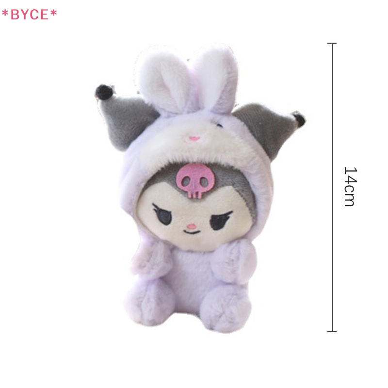 Móc Khóa Hình Thỏ Nhồi Bông Sanrio Cinnamoroll Kuromi Melody Pachacco Pom Purin Dễ Thương Mới