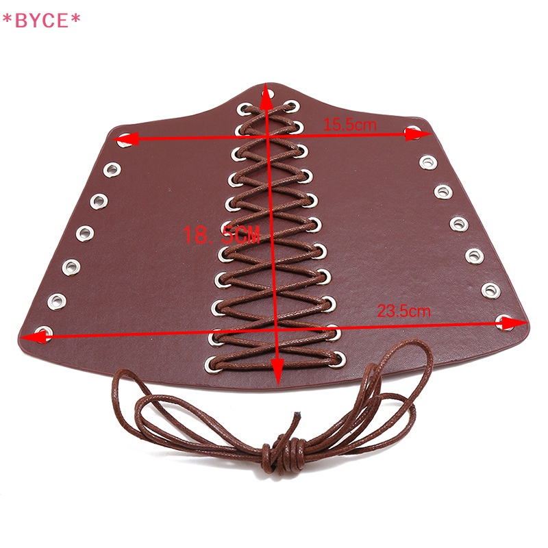 Byce &gt; Vòng Tay Giả Da Bản Rộng Thắt Dây Hóa Trang Phong Thủy Steampunk Cho Nam Và Nữ Mới