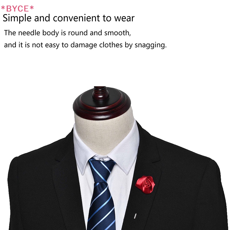 Ghim Cài Áo Hình Hoa Hồng Lụa Cho Chú Rể Mới