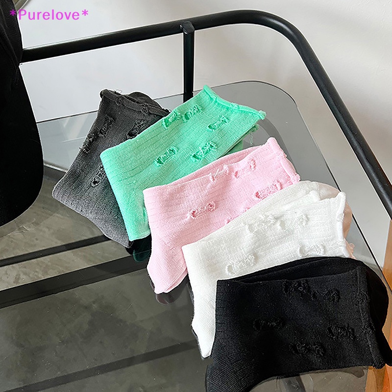 Purelove &gt; Mới Vớ Dệt Kim Thời Trang Harajuku Đường Phố Phá Hủy Đường Phố Cá Tính Cho Nữ