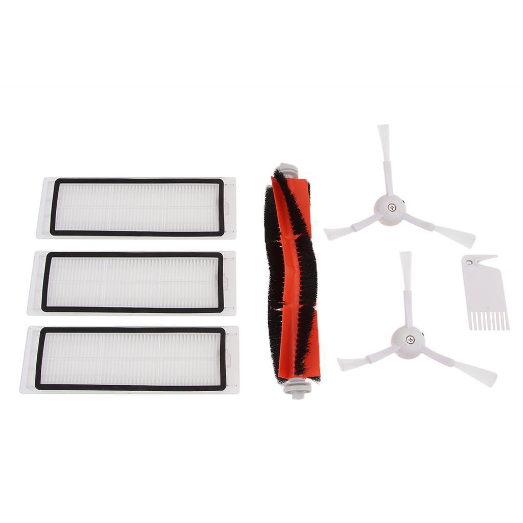 Set 3 Bộ Lọc Hepa + 2 Bàn Chải Bên + 1 Bàn Chải Chính + 1 Lược Vệ Sinh Chuyên Dụng