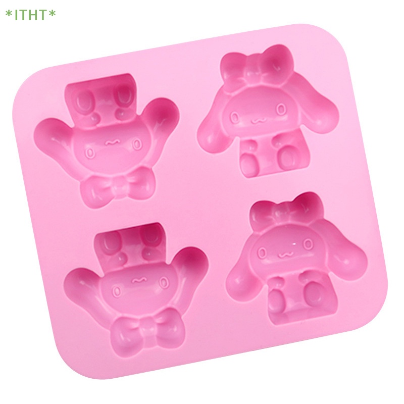 Khuôn Silicon Làm Bánh Kẹo Hình Chú Chó Hoạt Hình Đáng Yêu Mới