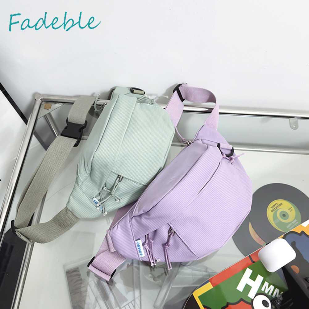 Túi Thể Thao Đeo Chéo Ngực Màu Trơn Đơn Giản Thời Trang