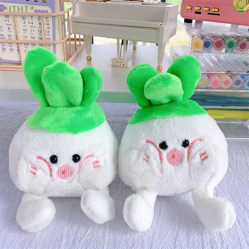 1 Móc Khóa Hình Củ Cải Nhồi Bông Đáng Yêu Mới