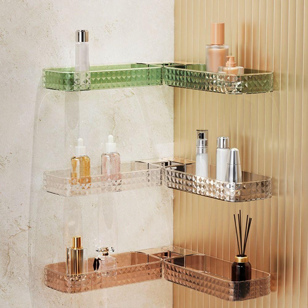 Kệ Đựng Đồ Dùng Gắn Góc Tường Nhà Tắm / Bếp Tiện Dụng