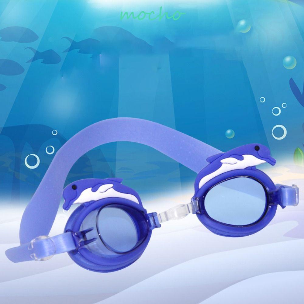 Kính Bơi Silicone Chống Sương Mù In Hình Thiên Nga Hoạt Hình Bảo Vệ Cho Trẻ Em