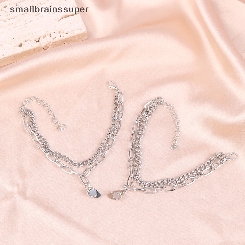 Vòng Tay Nam Châm Mặt Hình Trái Tim Thời Trang Cho Cặp Đôi