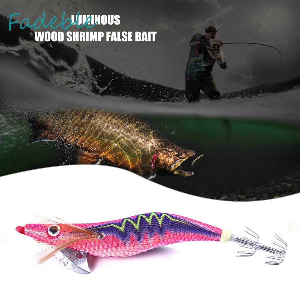 Mồi Câu Cá Giả Hình Tôm Dạ Quang 14cm 20g