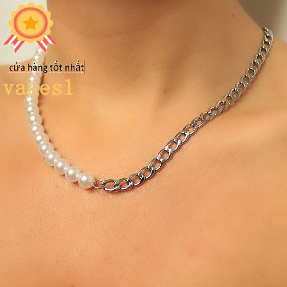 Vòng Cổ Choker VANES1 Bằng Thép Không Gỉ Phong Cách Punk Hàn Quốc Cá Tính Dành Cho Nam