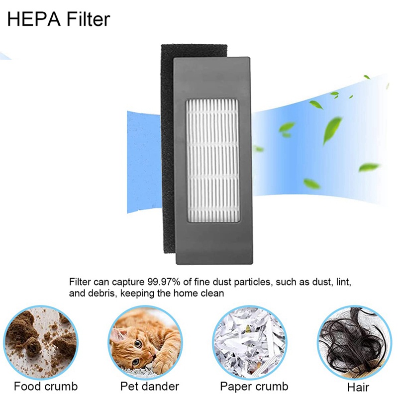 Bộ Lọc Hepa Chổi Lăn Thay Thế Cho Máy Hút Bụi Ecovacs Deebot OZMO 920 950