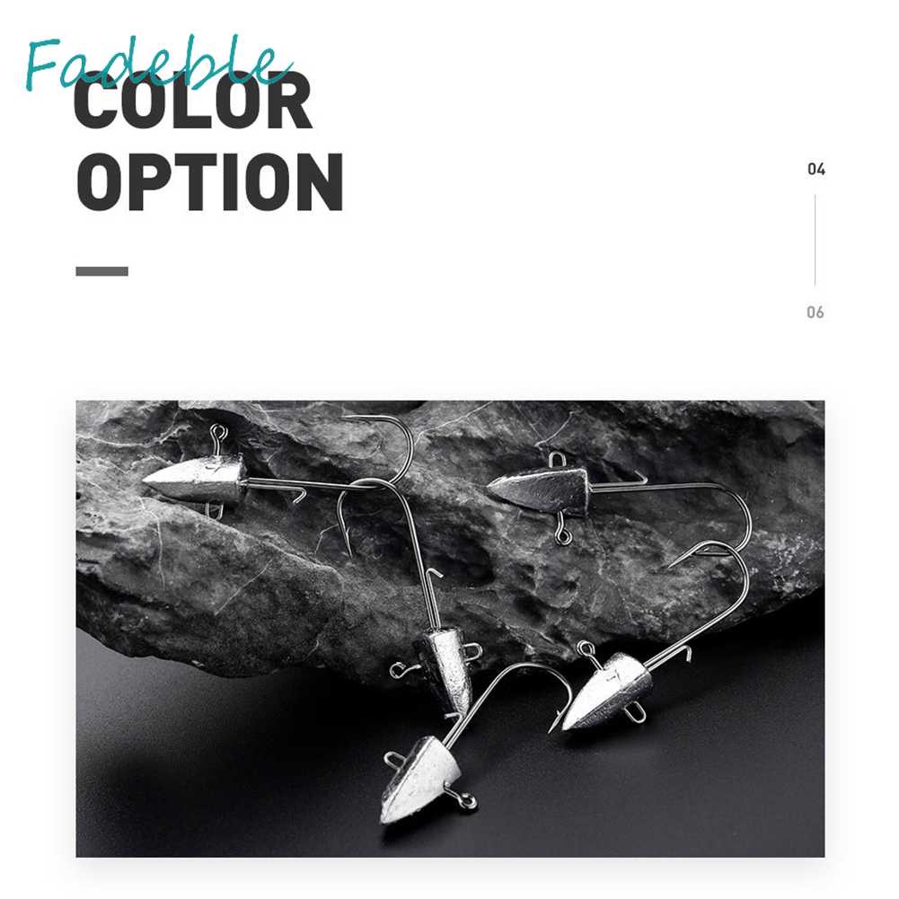 Set 8 Mồi Giả Nhử Cá Đầu Tam Giác Bằng Nhựa Mềm