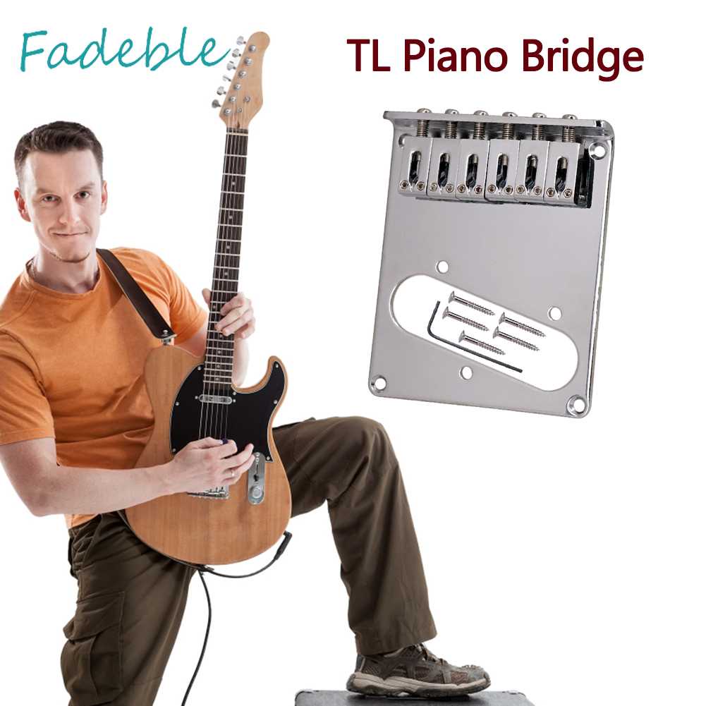 1 Set 6 Ngựa Đàn Guitar Điện Telecaster TL