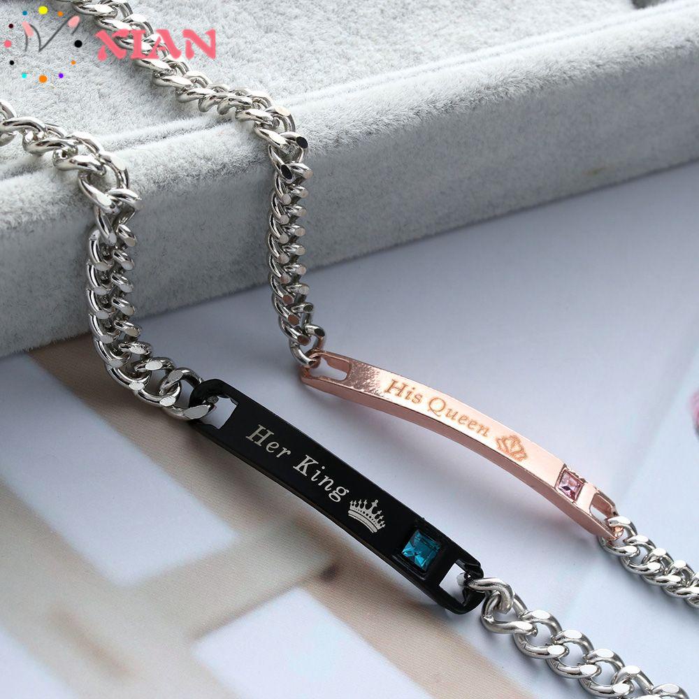 Vòng Đeo Tay Cặp Đôi Thời Trang Dễ Thương|Vương Miện Nữ Hoàng His Queen