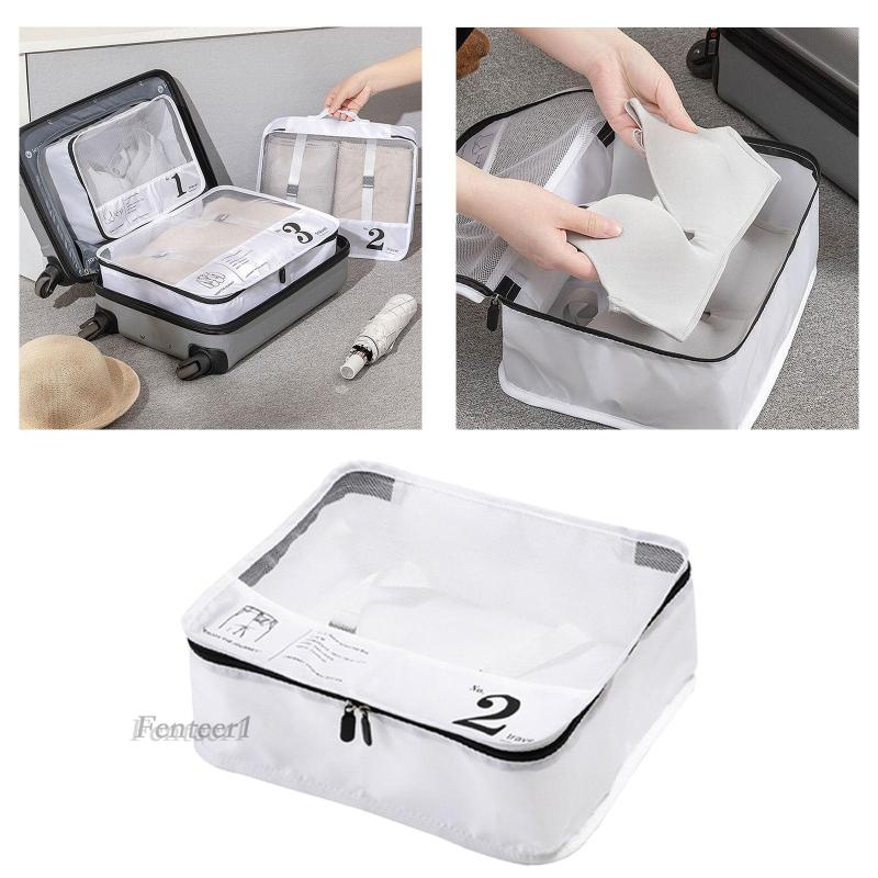 [Fenteer1] Túi Đựng Đồ Vệ Sinh Gọn Nhẹ Hình Khối Lập Phương Dùng Khi Đi Du Lịch