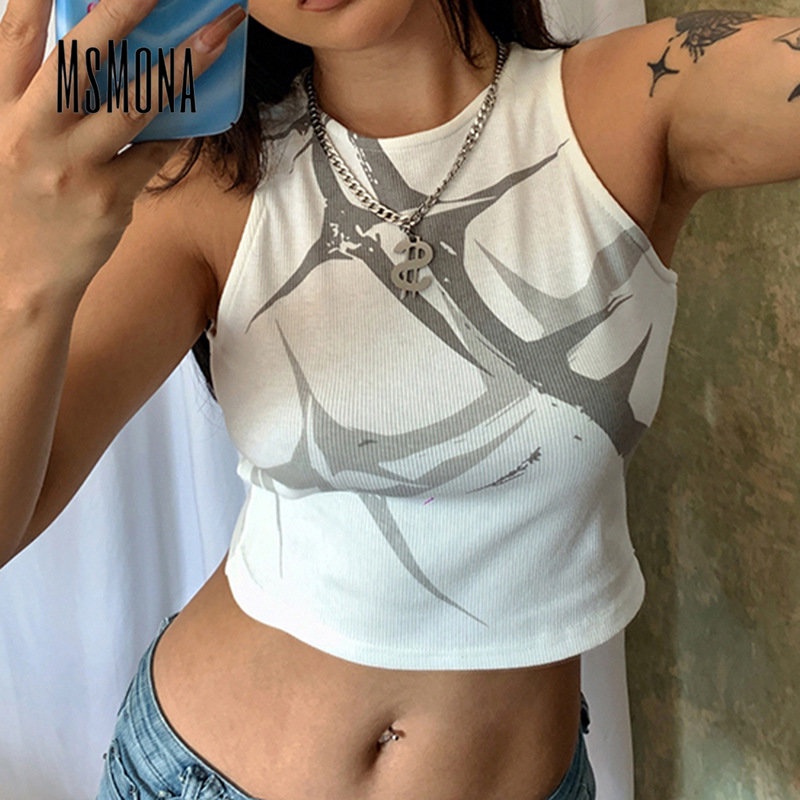 Áo Tank Top Cổ Tròn Màu Trơn Thời Trang 2023 Quyến Rũ Cho Nữ