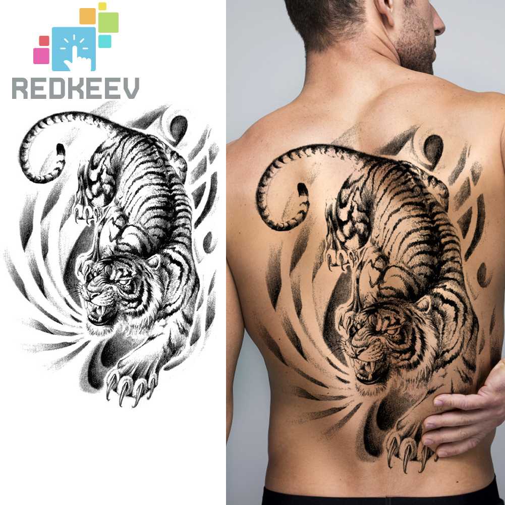 Hình Xăm Dán Họa Tiết Động Vật 3D Thời Trang Chống Nước Dành Cho Nam Nữ