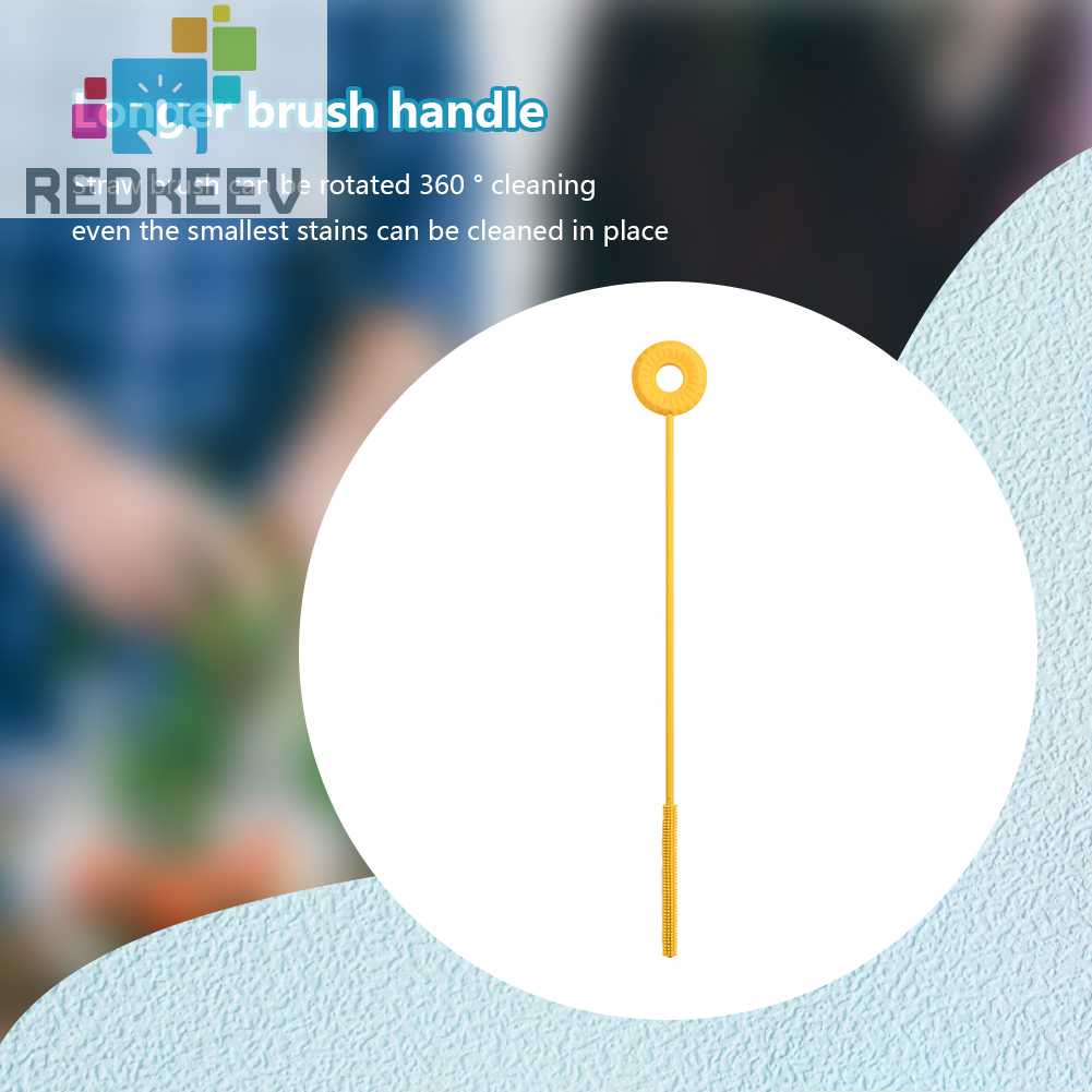 Bàn Chải Silicone Vệ Sinh Ống Hút Không Làm Đau Cho Bé