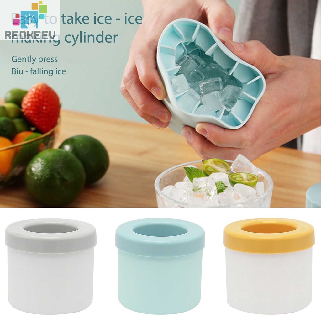 Khuôn Silicone Làm Đá Hình Trụ Có Thể Tái Sử Dụng