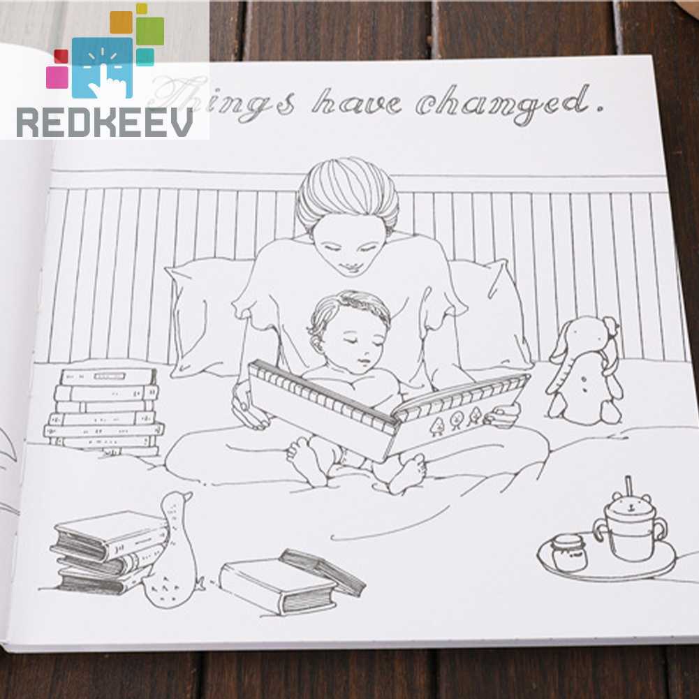 Sách Vẽ Tranh DIY Chống Áp Lực Dành Cho Trẻ Em Và Người Lớn