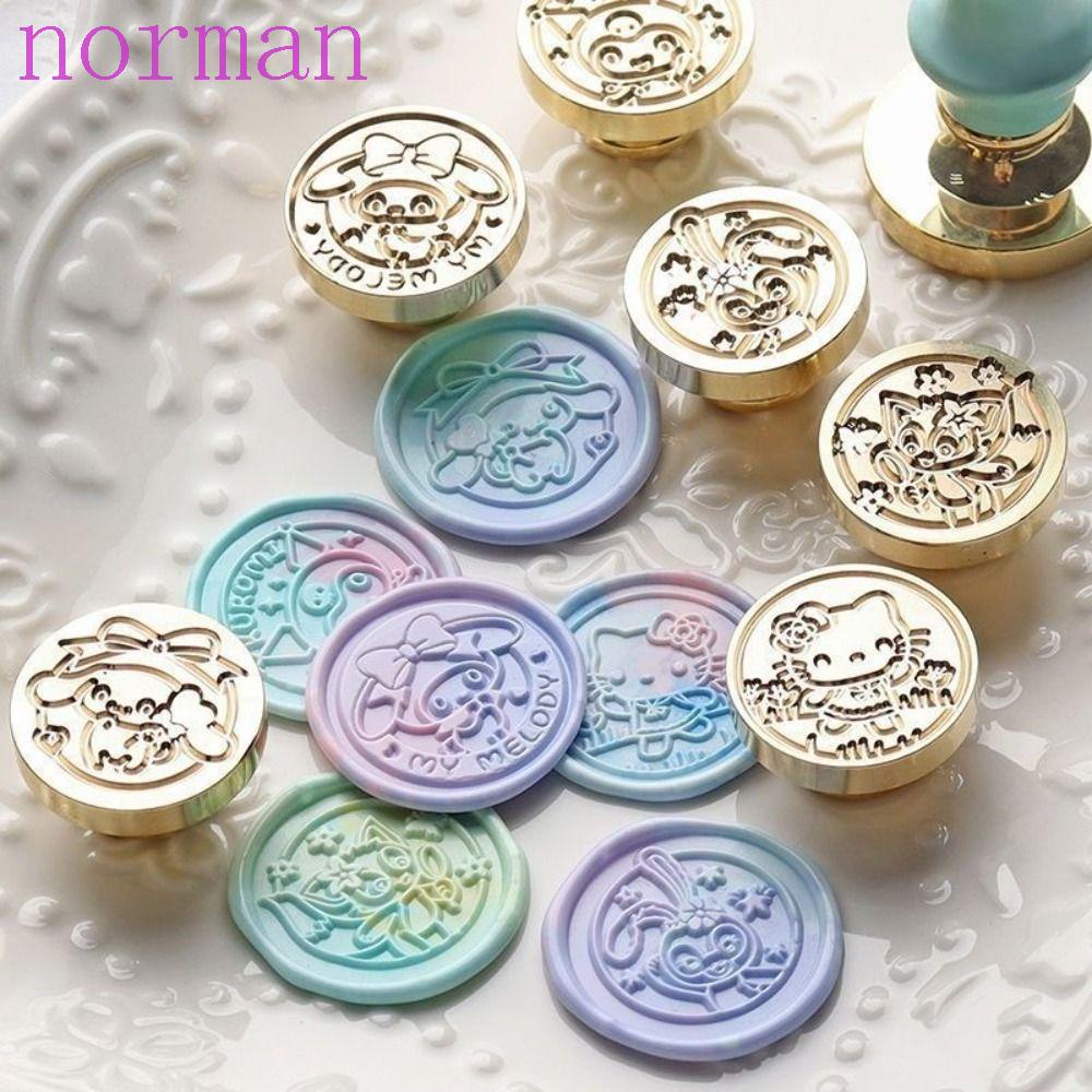 Con Dấu Sáp NORMAN Kuromi Tinh Tế|Con Dấu Đóng Sáp Niêm Phong Bì Thư DIY