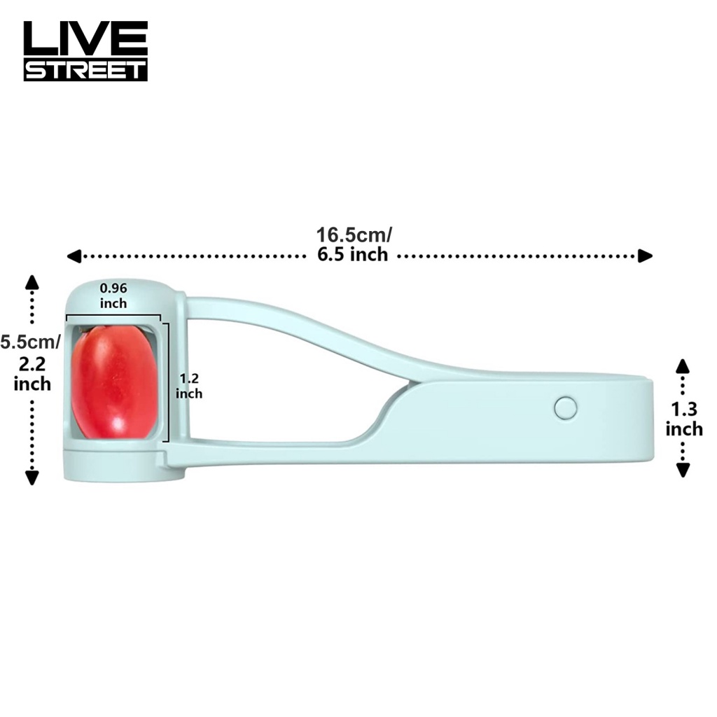 Dụng Cụ Cắt Nho / Cà Chua / Dâu Tây Đa Năng Có Tay Cầm Tiện Dụng Cho Nhà