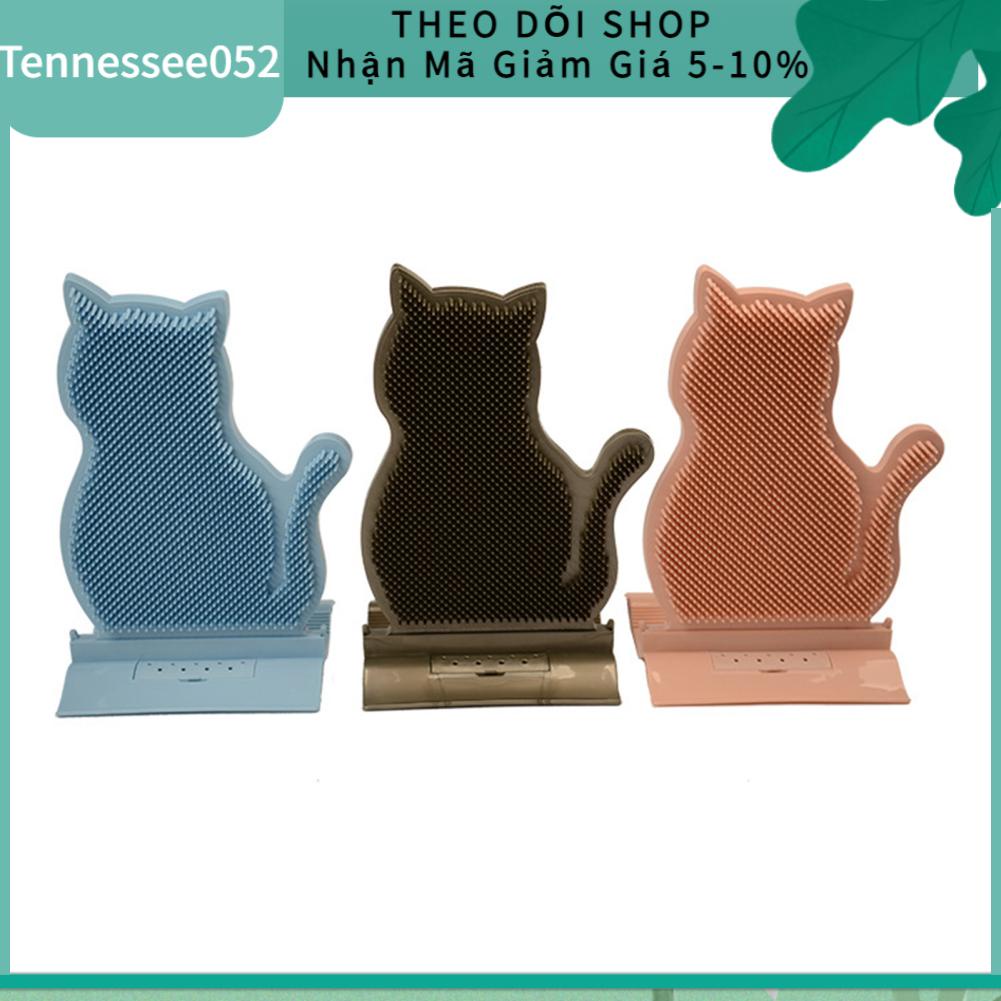 Tennessee052 Cat Self Groomer Mặc sức đề kháng PE Shape Máy mát xa mặt Itch Board với Catnip