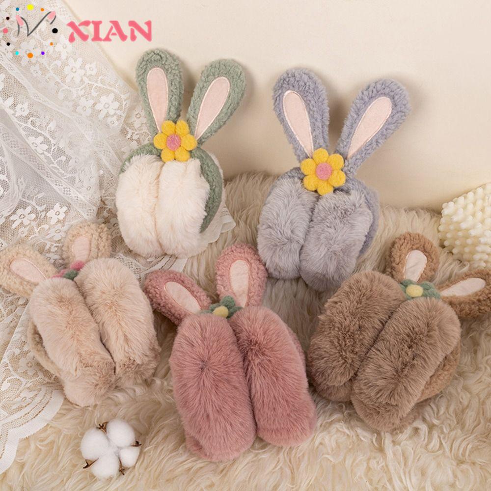 Xiantin Chụp Tai Phối Lông Mềm Mại Giữ Ấm Mùa Đông