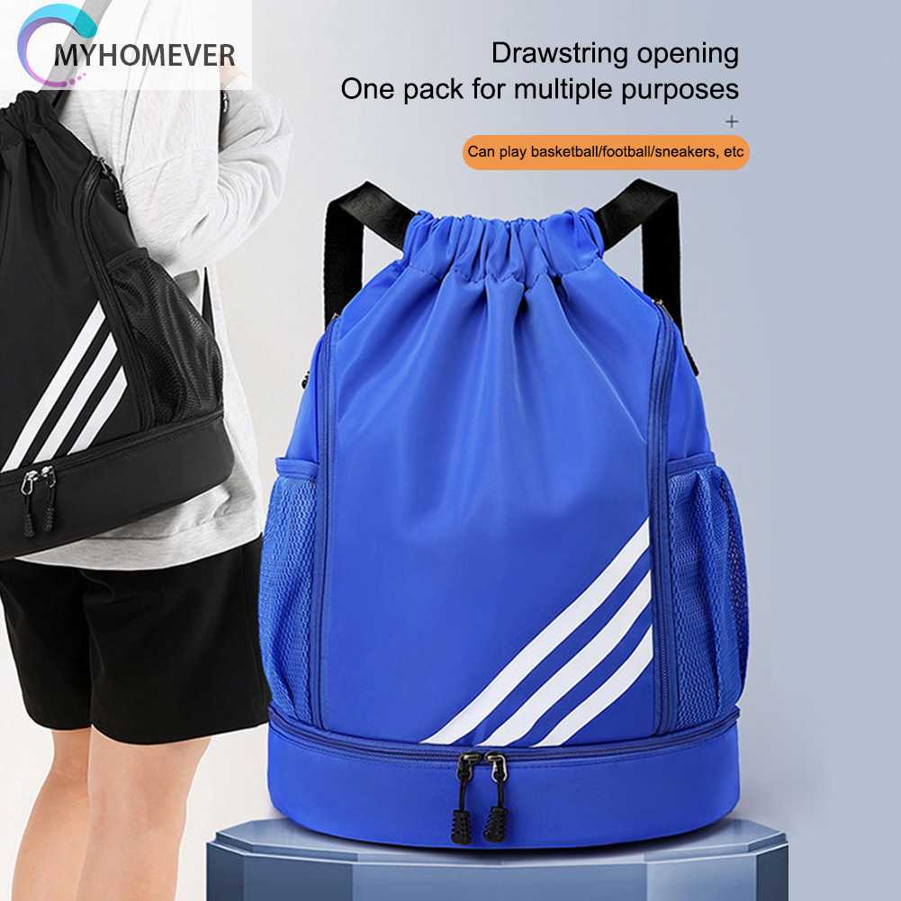 Ba Lô Dây Rút Đựng Đồ Tập Gym / Bóng Rổ Nhiều Túi Tiện Lợi