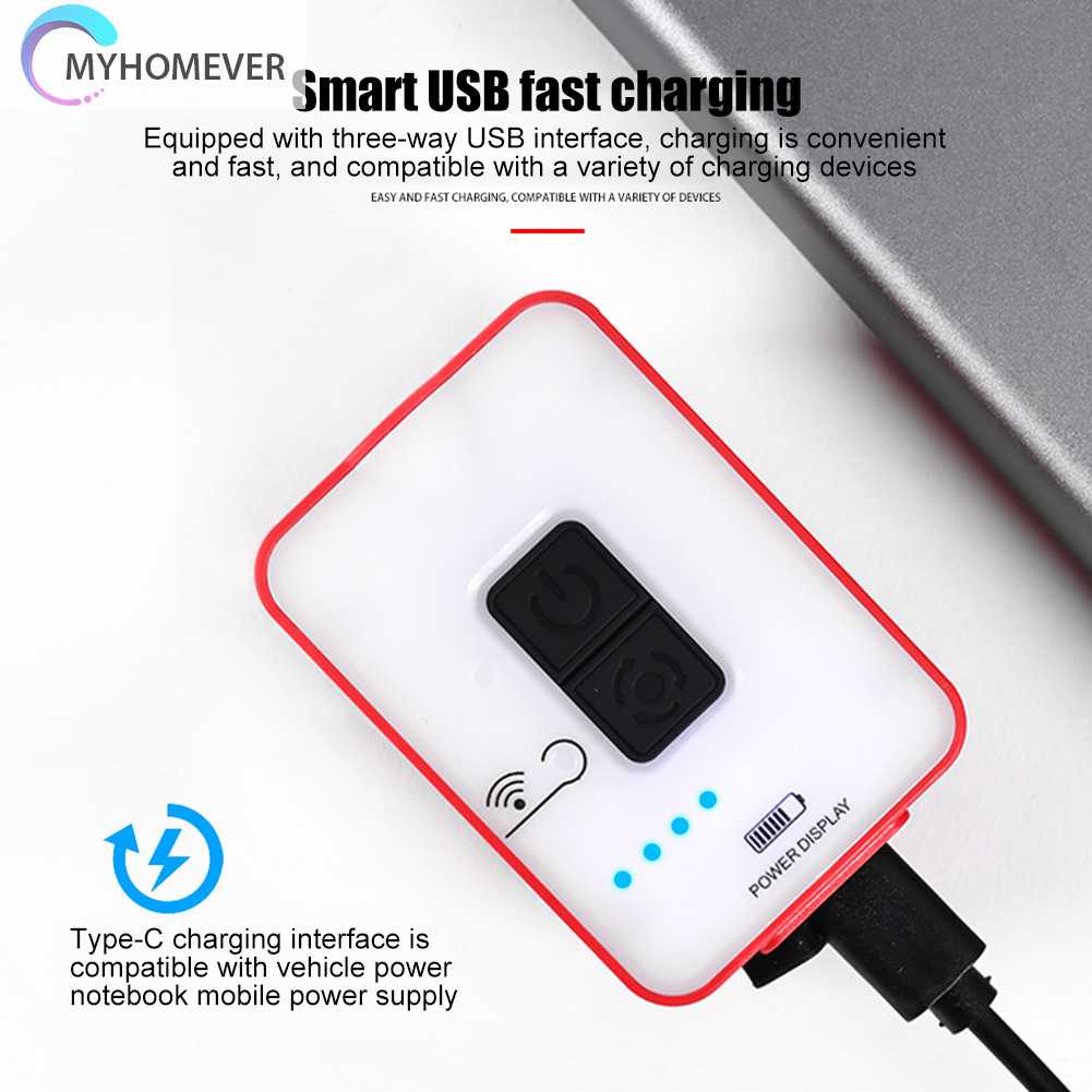 Đèn LED Kẹp Mũ 1200mAh USB / Type-C Cảm Biến Thông Minh Có Thể Sạc Lại