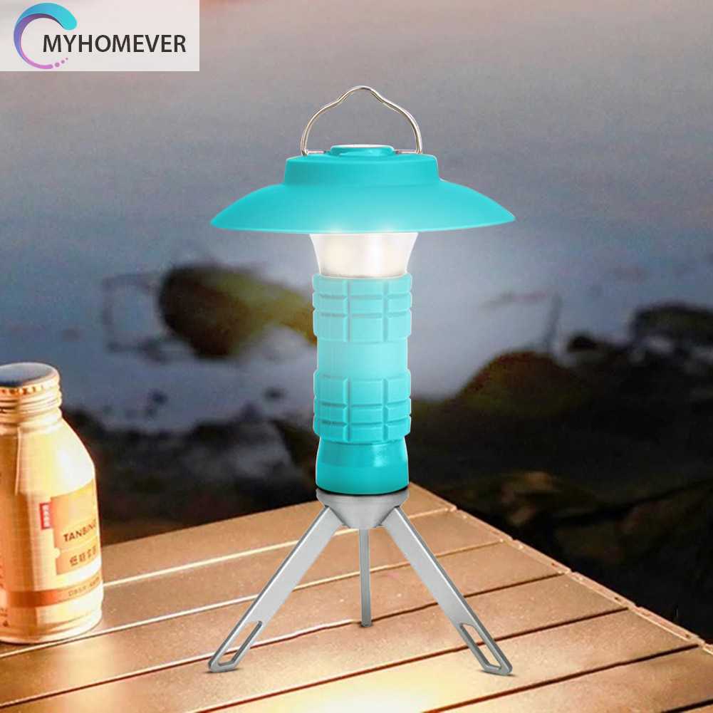 Đèn Cắm Trại 2600mAh Chống Thấm Nước 200LM Kèm Đế Chụp Đèn