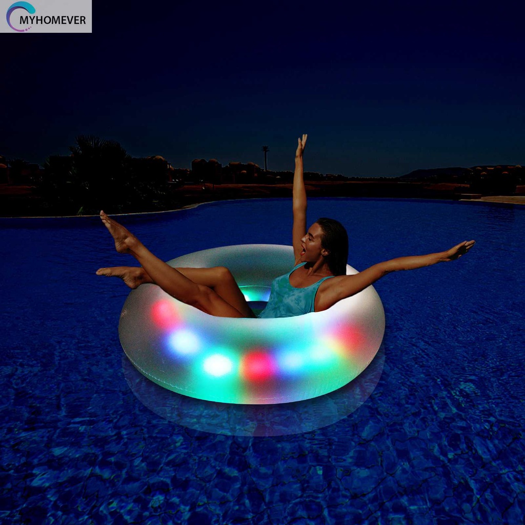 Phao Bơi Bơm Hơi Có Đèn LED Phát Sáng