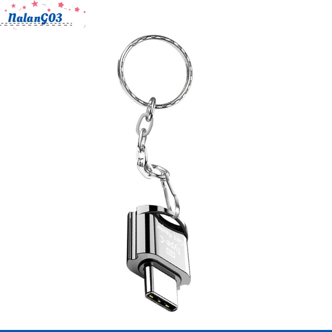 Đầu Đọc Thẻ Nhớ Tf Chuyển Đổi Giao Diện Usb Type c / Android Cho Điện Thoại / Máy Tính Bảng
