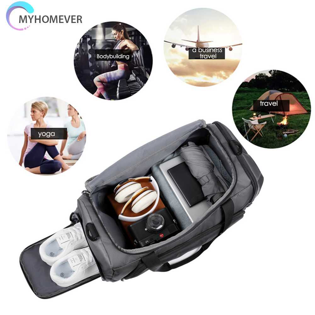 Túi Du Lịch Chống Nước Thời Trang Với Ngăn Đựng Giày Cho Nam