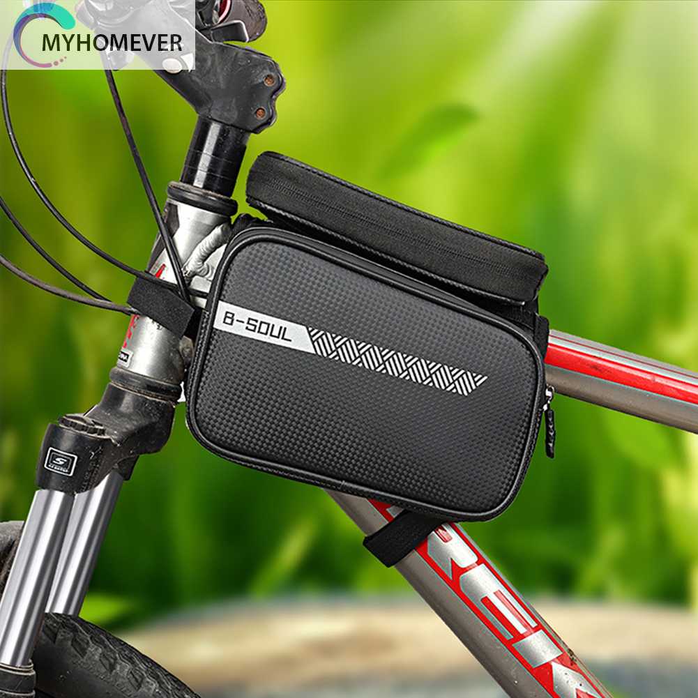 B-soul Túi Đựng Điện Thoại Họa Tiết Phản Quang Dung Tích 1.5L Cho Xe Đạp Ốp