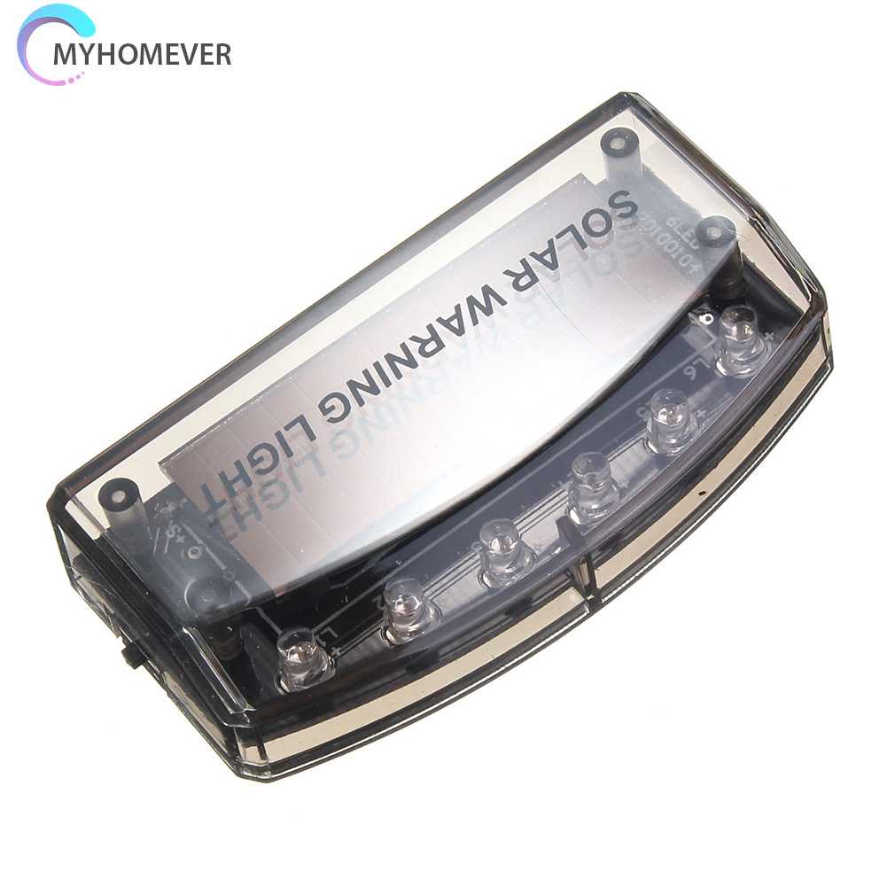 Đèn LED 6 Bóng Cảnh Báo Chống Trộm Sử Dụng Năng Lượng Mặt Trời