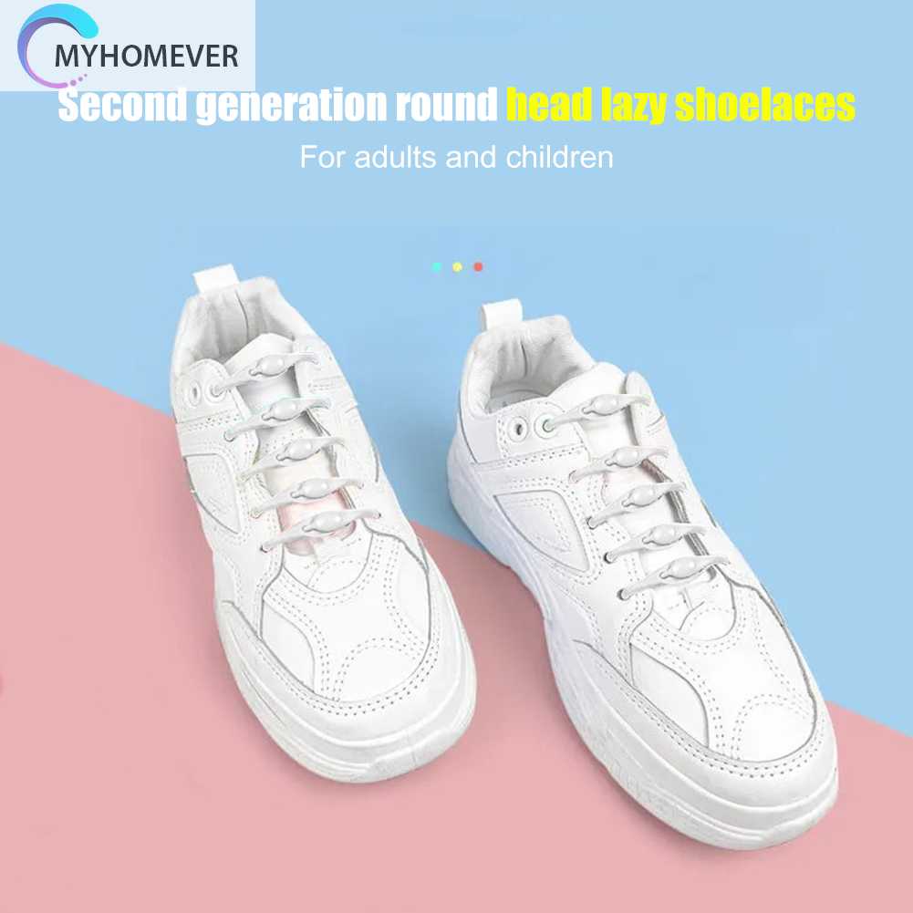 12 Dây Giày Thể Thao Bằng Silicone Co Dãn Không Cần Buộc