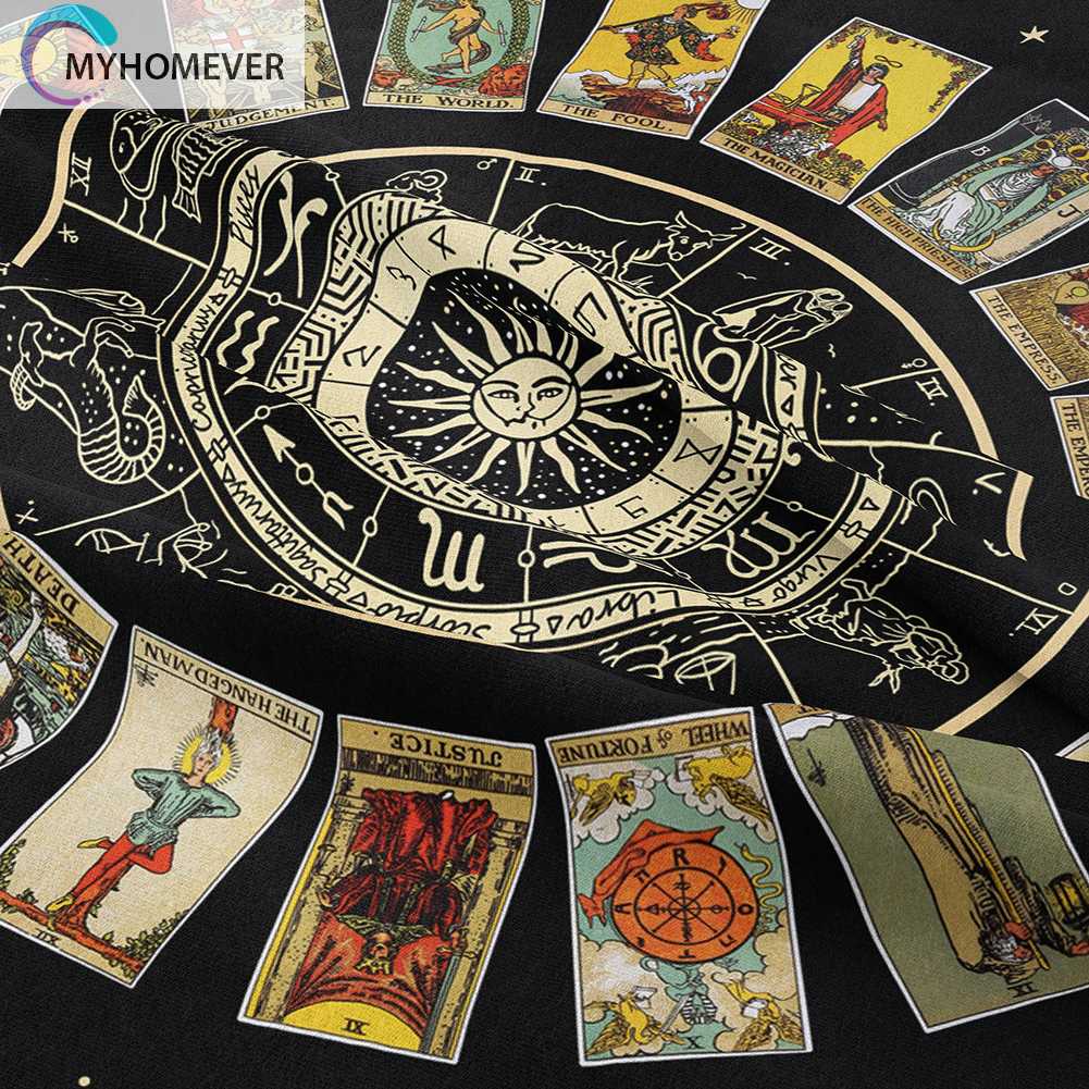 Thảm Treo Tường Họa Tiết Mandala Tarot Kích Thước 95x73cm
